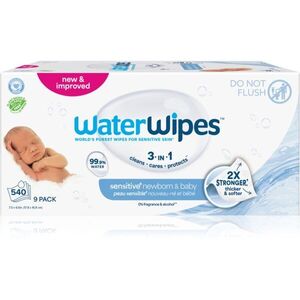 WaterWipes Baby Wipes 9 Pack dětské jemné vlhčené ubrousky 9x60 ks obraz