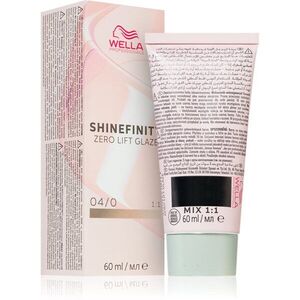 Wella Professionals Shinefinity Zero Lift Glaze demipermanentní barva na vlasy odstín 04/0 - Natural Espresso 60 ml obraz