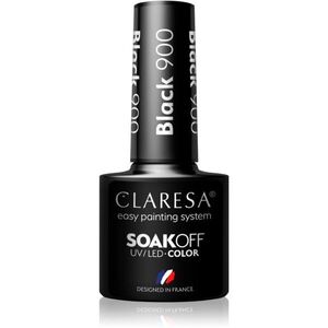 Claresa SoakOff UV/LED Color Black gelový lak na nehty odstín 900 5 g obraz