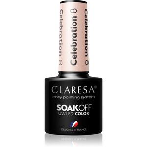 Claresa SoakOff UV/LED Color Celebration gelový lak na nehty odstín 8 5 g obraz