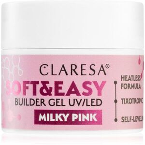 Claresa Soft&Easy Builder Gel podkladový gel na nehty odstín Milky Pink 12 g obraz
