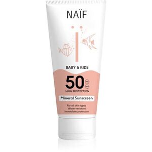 Naif Baby & Kids Mineral Sunscreen SPF 50 ochranný krém na opalování pro miminka a děti SPF 50 100 ml obraz