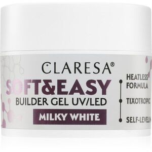 Claresa Soft&Easy Builder Gel podkladový gel na nehty odstín Milky White 12 g obraz