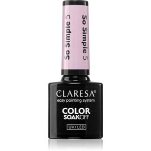 Claresa SoakOff UV/LED Color So Simple gelový lak na nehty odstín 5 5 g obraz