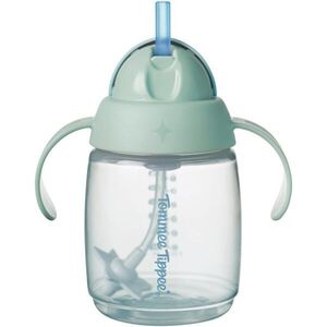 Tommee Tippee Trainer Straw tréninkový hrnek se závažím 6m+ Green 1 ks obraz