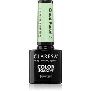 Claresa SoakOff UV/LED Color Cloud Pastel gelový lak na nehty s použitím UV/LED lampy odstín 2 5 g obraz