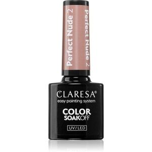 Claresa SoakOff UV/LED Color Perfect Nude gelový lak na nehty odstín 2 5 g obraz