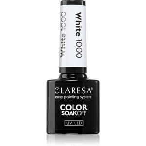 Claresa SoakOff UV/LED Color White gelový lak na nehty odstín 1000 5 g obraz