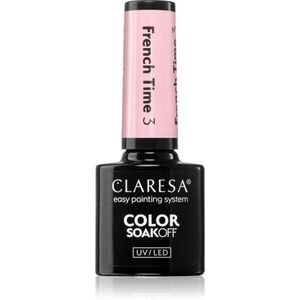 Claresa SoakOff UV/LED Color French Time gelový lak na nehty s použitím UV/LED lampy odstín 3 5 g obraz