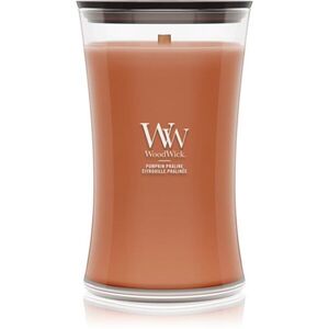 Woodwick Pumpkin Praline vonná svíčka s dřevěným knotem 610 g obraz