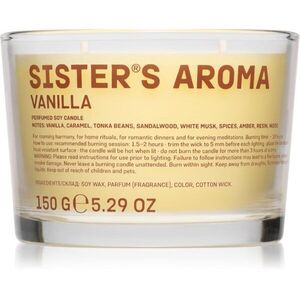 Sister's Aroma Candle Vanilla vonná svíčka 150 g obraz