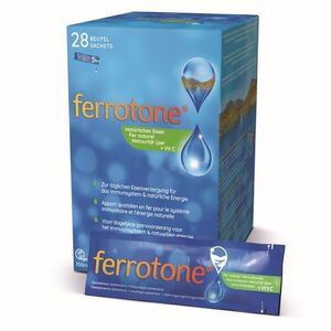 Ferrotone 100% přírodní zdroj železa s vitamínem C sáčky 28x25 ml obraz
