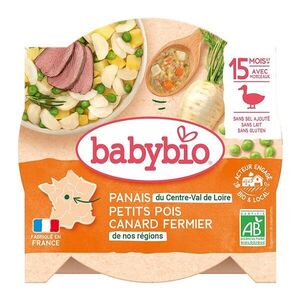 Babybio Pastinák s hráškem a farmářskou kachnou 260 g obraz