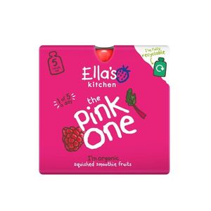 Ellas Kitchen BIO Ovocné smoothie PINK ONE Rebarbora kapsičky 5x90 g obraz