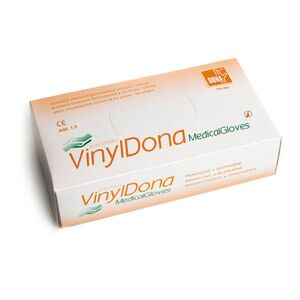 DONA VINYL vel. M rukavice vyšetřovací bezprašné 100 ks obraz