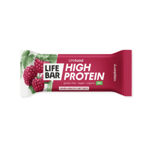 LifeFood Lifebar Protein tyčinka malinová BIO 40 g obraz