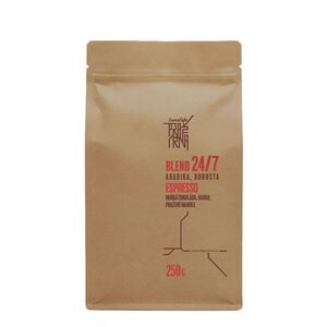 CrossCafe Pražírna Blend 24/7 70% Arabica 30% Robusta zrnková káva 250 g obraz