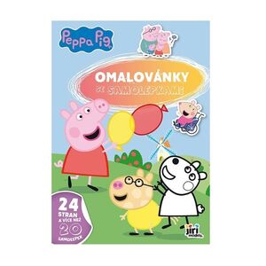 JIRI MODELS Omalovánky A4 se samolepkami Prasátko Peppa 1 ks obraz