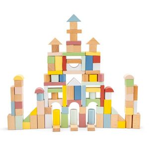 New Classic Toys Dřevěné stavební kostky - 100 ks obraz