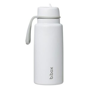 B.BOX Nerezová termolahev s brčkem 1l - white out obraz