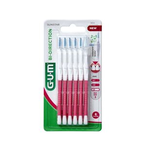 GUM BI-DIRECTION ULTRA 1, 2 mm ISO 3 mezizubní kartáčky 6 ks obraz