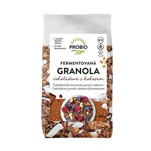 PROBIO Müsli křupavé Granola fermentovaná čokoládová s kokosem BIO 300 g obraz