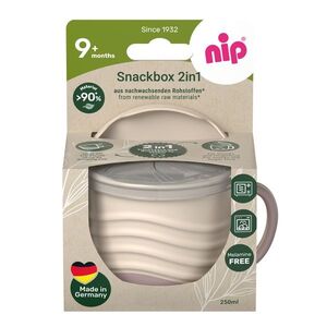 nip NATURE line snackbox 2v1, 1ks, 9m+, pink obraz