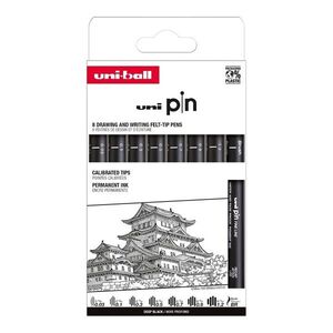 UNI Sada linerů PIN Classic 8 ks – černá obraz