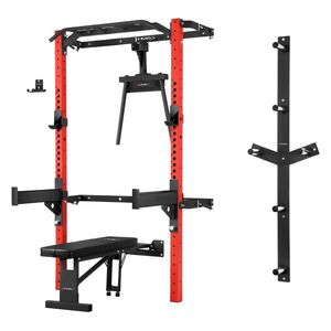 HMS Multifunkční posilovací stojan - Power Rack KLT22 červený obraz