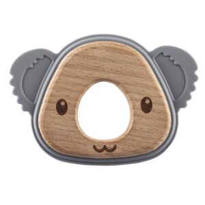 Zopa Silikonové dřevěné kousátko Koala, Dove Grey 3 obraz