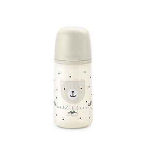 Suavinex Kojenecká láhev WILD&FREE M 270 ml 1 ks krémová obraz