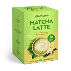 Allnature Matcha latte vanilka 10x17 g obraz