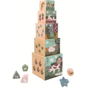 2Kids Toys Skládací věž z kostek Farma obraz