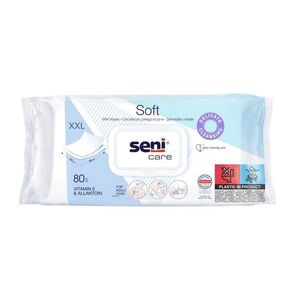 Seni Care Vlhčené ubrousky s vitamínem E a allantoinem XXL 80 ks obraz
