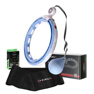 HMS Sada masážní hula hoop HHM15 modrá se závažím obraz