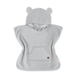 Baby Nellys Pončo, župan s kapucí pro děti Medvídek, šedý vel. 98/104 obraz