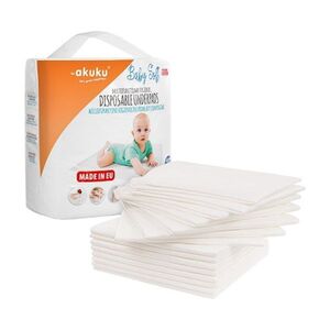 Akuku Jednorázové hygienické podložky 40x60cm Baby Soft - 15ks obraz