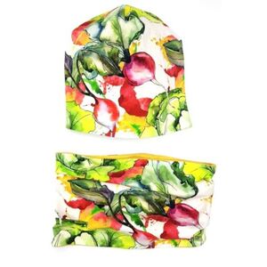 Bexa Jarní, podzimní dvouvrstvá čepice + komínek, Vegetables, vírevná, vel. 98 obraz