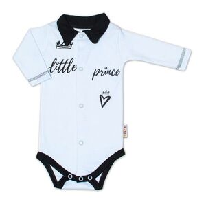 Baby Nellys Body dlouhý rukáv s límečkem, vel. 62, modré Little Prince obraz