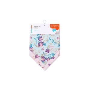 Babyono Dětský bryndáček/šátek 2D sada Floral, lila/mátová obraz