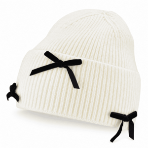 BN Dětská zimní čepice Mašličky - ecru, vel. 52 - 56 cm obraz