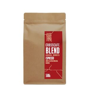 CrossCafe Pražírna Blend 70% Arabica 30% Robusta zrnková káva 500 g obraz