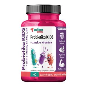 Astina Probiotika KIDS, zinek a vitaminy 60 cucavých tablet obraz