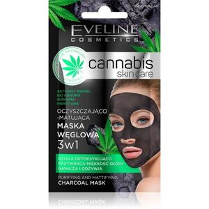 Eveline Cosmetics Cannabis čisticí jílová pleťová maska 7 ml obraz