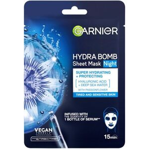 Garnier Textil Masks Hydra Bomb hydratační plátýnková maska na noc 28 g obraz