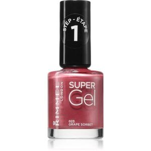 Rimmel Super Gel gelový lak na nehty bez užití UV/LED lampy odstín 023 Grape Sorbet 12 ml obraz