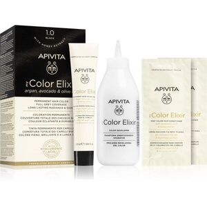 Apivita My Color Elixir barva na vlasy bez amoniaku odstín 1.0 Black 1 ks obraz
