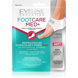 Eveline Cosmetics Foot Care Med exfoliační maska na paty 2 ks obraz