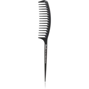 Janeke Carbon Fibre Fashion Comb with a long tail and wavy frame hřeben na vlasy 21, 5 x 3 cm 1 ks obraz
