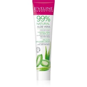 Eveline Cosmetics 99% Natural Aloe Vera zklidňující depilační krém linie bikin a podpaží 125 ml obraz